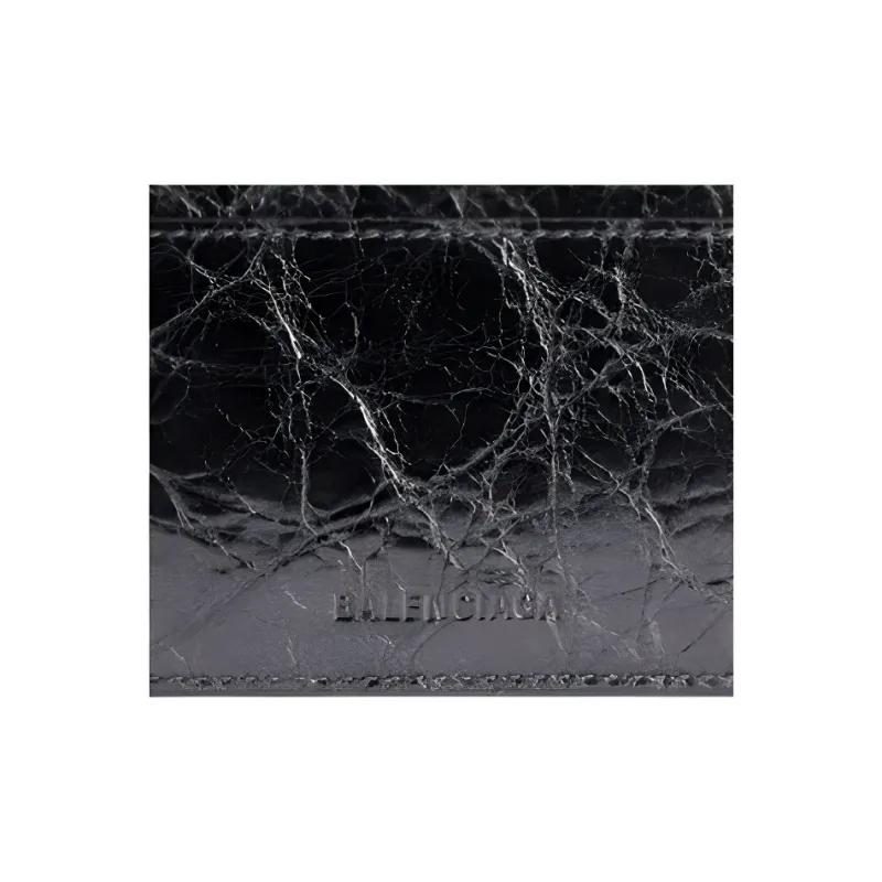 Balenciaga Le City Lambskin Card Holder Women's Steel Gray-3