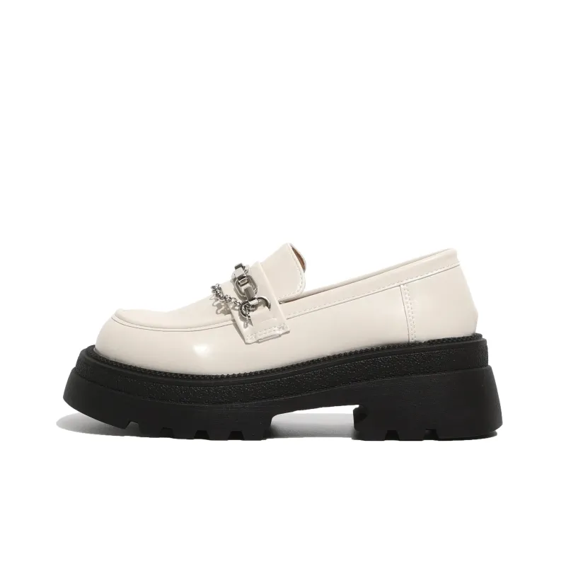 Be Good Horsebit, Chain, Luxury Preppy Style Petite Loafers 6cm Women's Gift Box Set-8