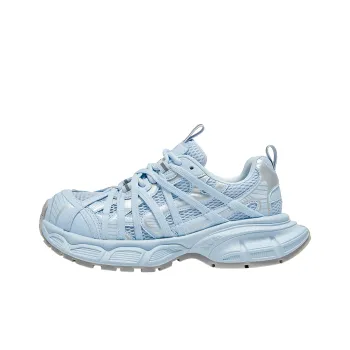 LOMOQUEEN Abrasion Resistant Breathable Height Increasing Low Top Chunky Sneakers Women's Island Sky Blue