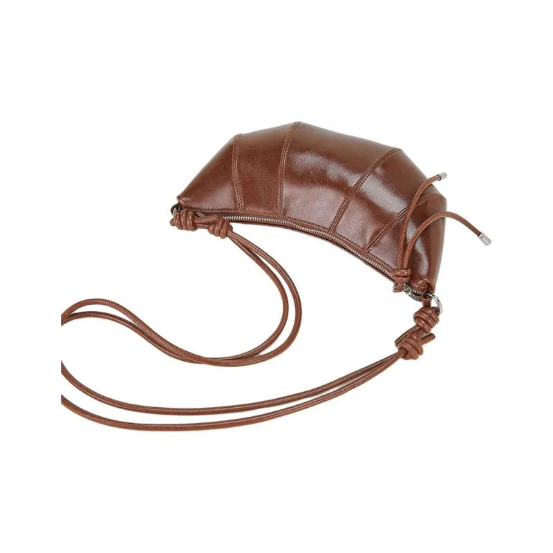 ROBERTA DI CAMERINO Cow Leather Shoulder Bag Regular Women's Coffee/Black-1