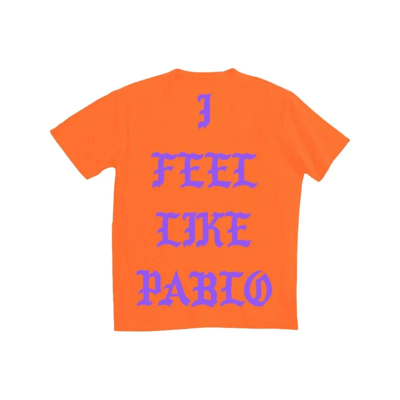 Kanye West T Shirt Men's Orange-1