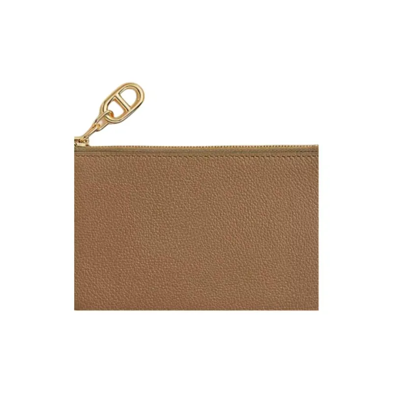 HERMES Chaine D'AncreZipengo Evercolor Calfskin Card Holder Women's Chestnut-2