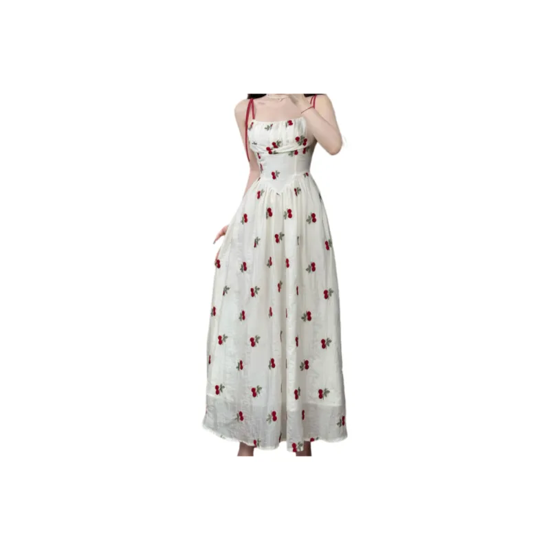 XIANSINIAO Slip Dresses Women's Apricot-0