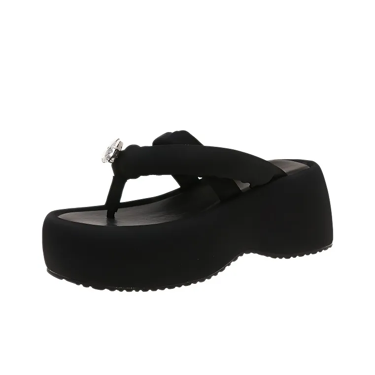 AJPAP Rubber Sole Abrasion Resistant Flip Flops Women's-0