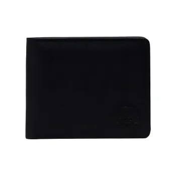 Herschel Litchi Grain Vegan Leather Wallet Unisex Black