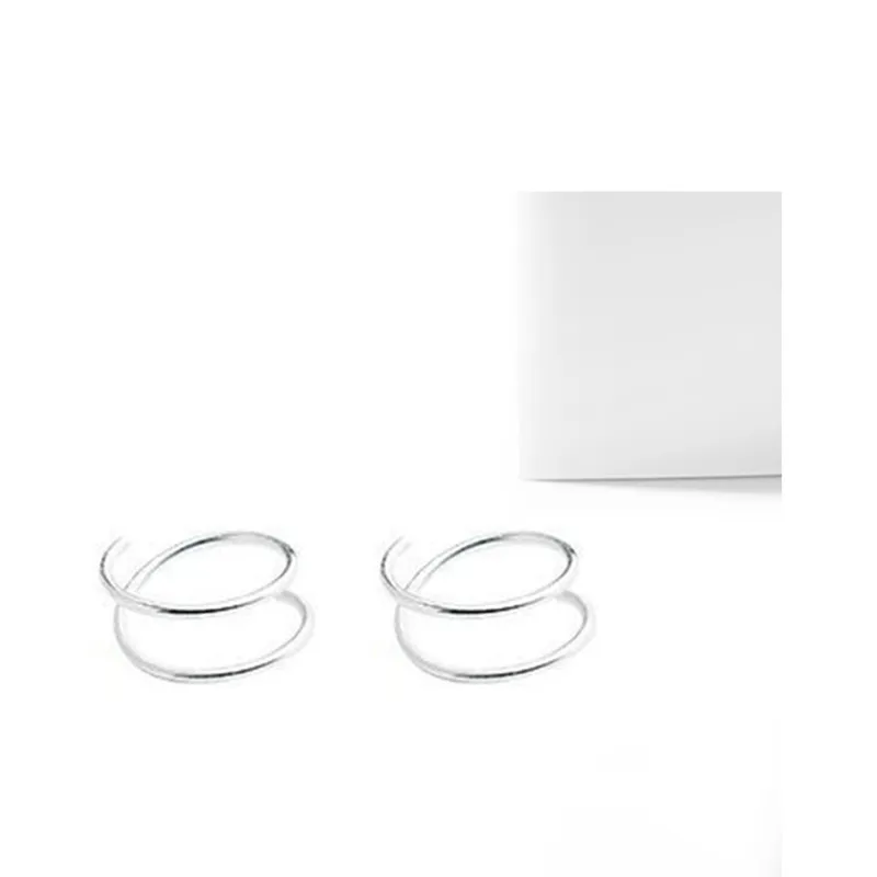 MIDNIGHT MOMENT S999 Silver Earrings Unisex-8