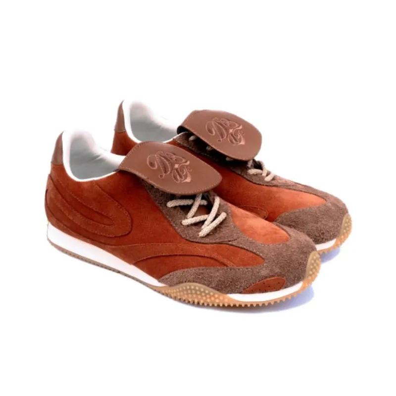 DEAF Low Top Casual Shoes Unisex Brown-2