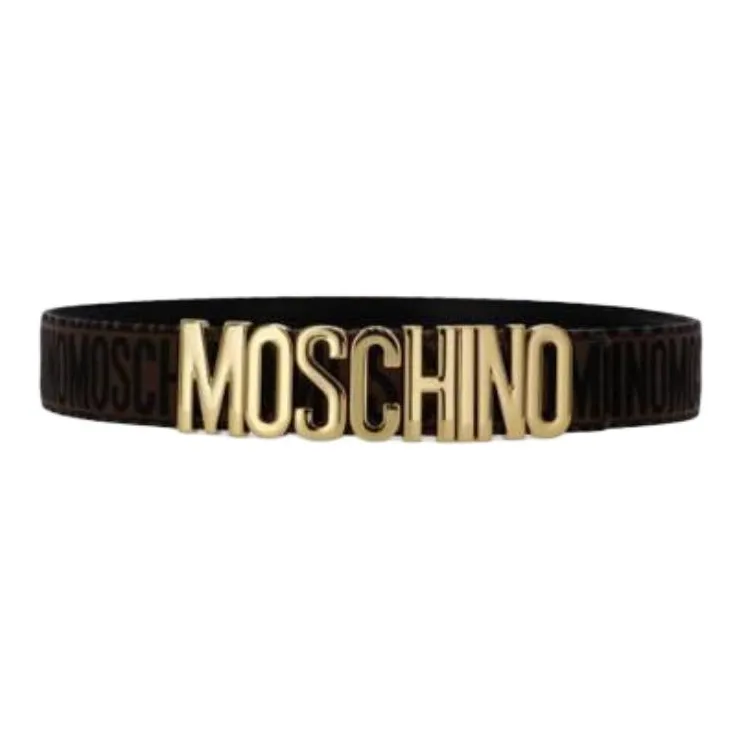 MOSCHINO Leather Belts Women's Black  -0