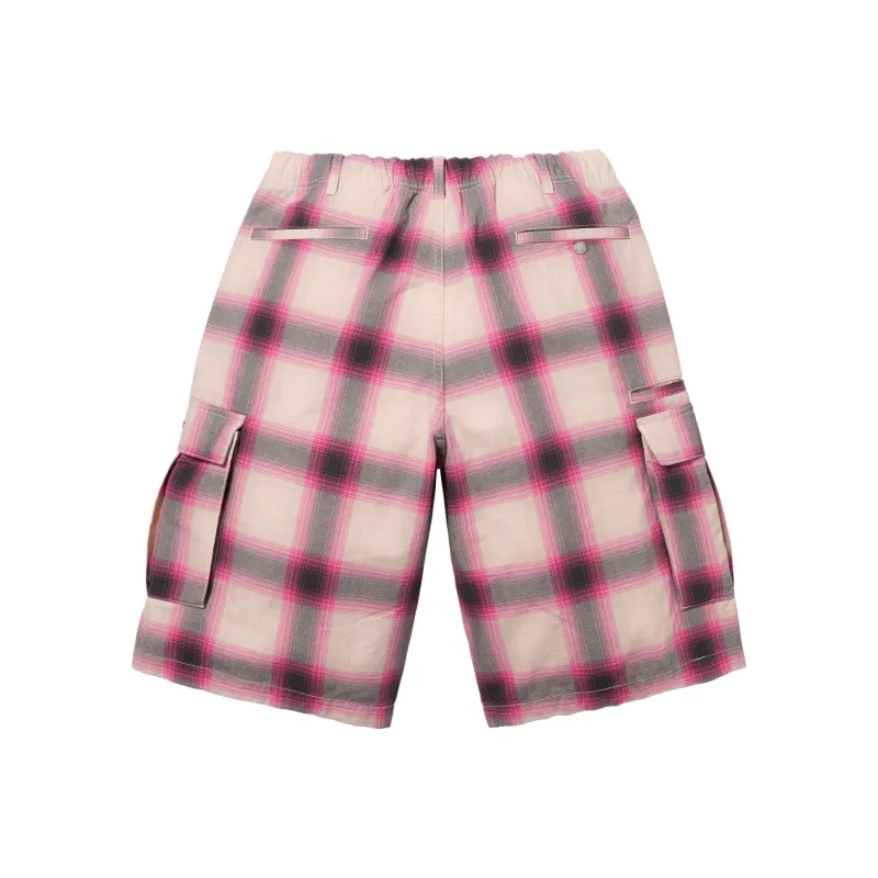 Supreme Shadow Plaid Cargo Short-1