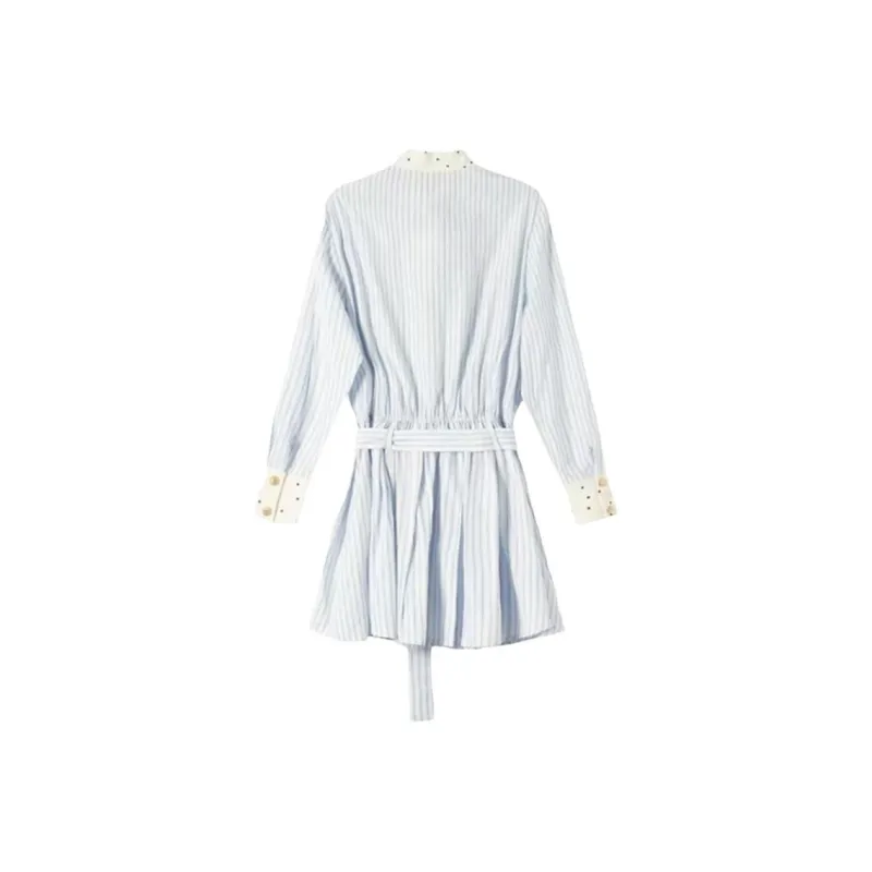JOSR Long Sleeved Dress Women's Light Blue-1