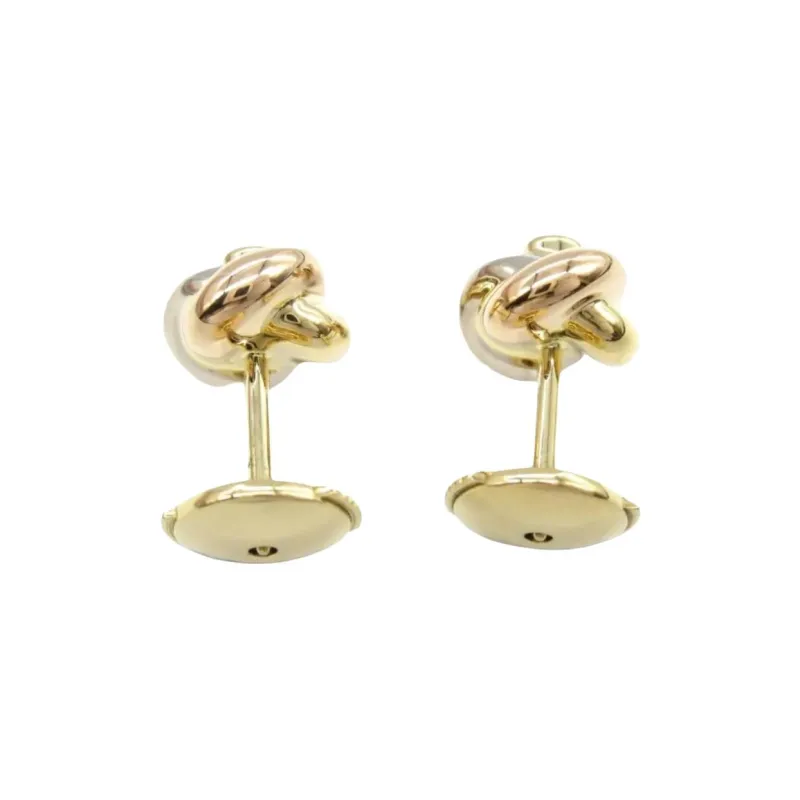 Cartier 2010s 18K Gold Trinity Diamond Earrings-1