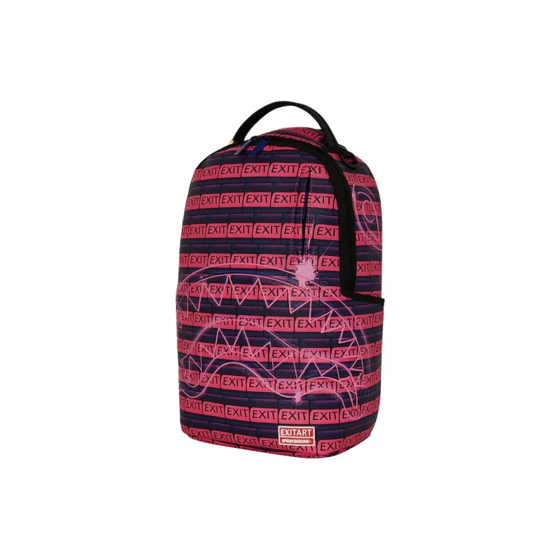 SPRAYGROUND Artificial Leather Backpack Unisex Pink-2