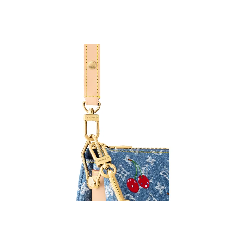 LOUIS VUITTON X Takashi Murakami Cherry Coussin Pm Denim Monogram-4
