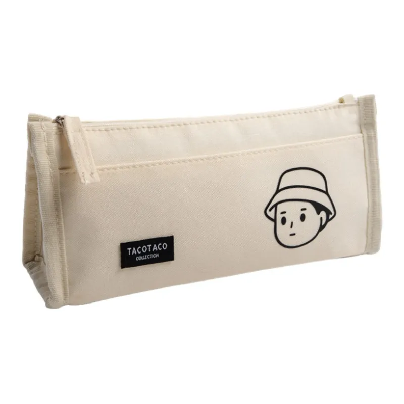 TACOTACO Large Capacity Minimalist Style Pencil Pouch Canvas Storage Bag Pencil Pouches & Cases-0