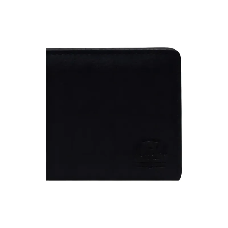 Herschel Litchi Grain Vegan Leather Wallet Unisex Black-4