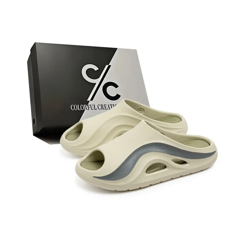 Colorful Creations EVA Slip Resistant Abrasion Resistant Quiet Slide Slippers Men's-12