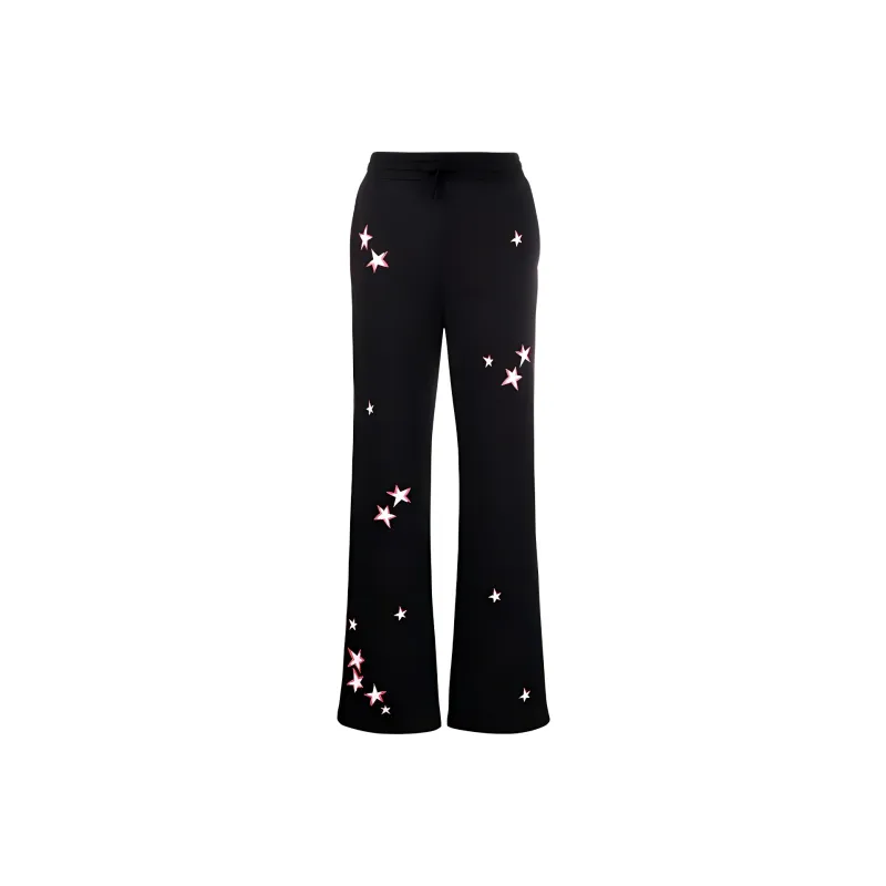 RED VALENTINO Knitted Sweatpants Women's Black-0