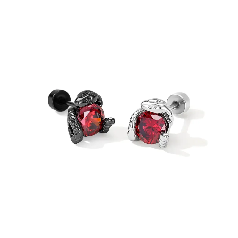 Lady Go Titanium Steel Stud Earrings Unisex-2