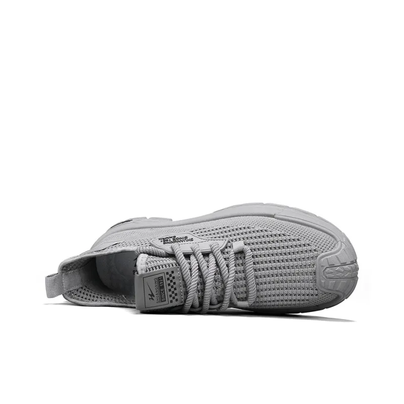 Binary Lightweight Anti Slip Low Top Casual Shoes Men's Gray-4