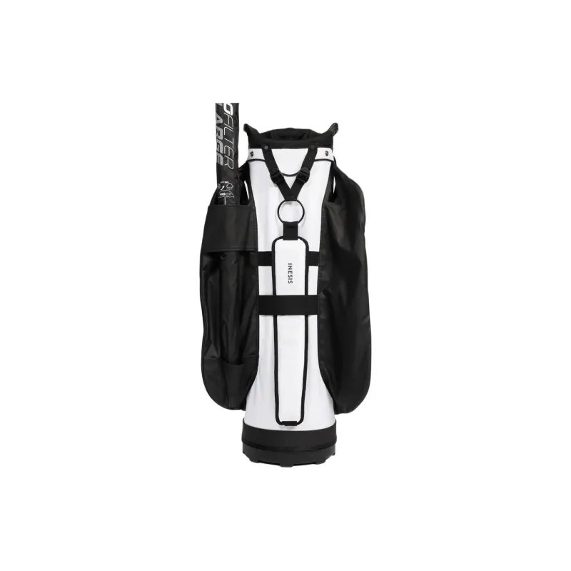 DECATHLON Polyester Golf Trolley Bag For Travel Storage Bag Men's Snow White & Black & Triumph Red-2