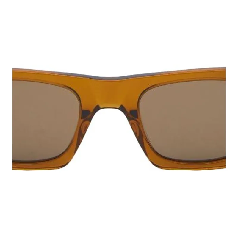 SAINT LAURENT Acetate Square Sunglasses Men's Brown-1