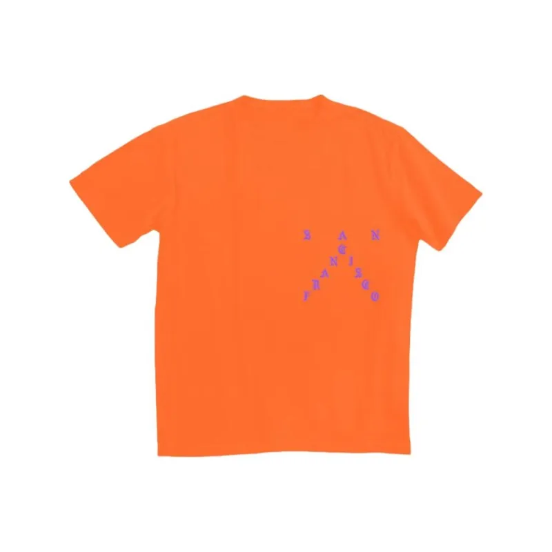 Kanye West T Shirt Men's Orange-0