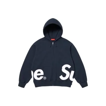 Supreme Big Logo Zip Up Hooded Sweatshirt