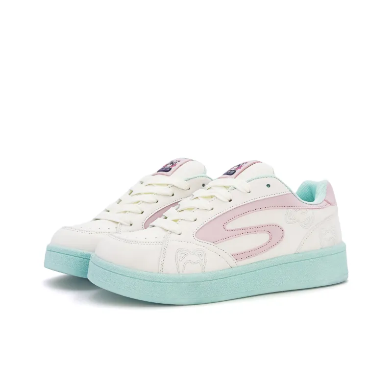 ALI THE FOX Skateboard Shoes Women's Low Top Mint Green-8