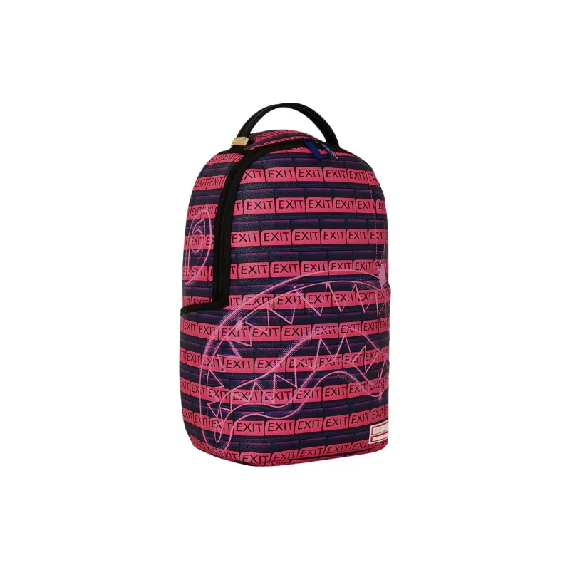 SPRAYGROUND Artificial Leather Backpack Unisex Pink-1