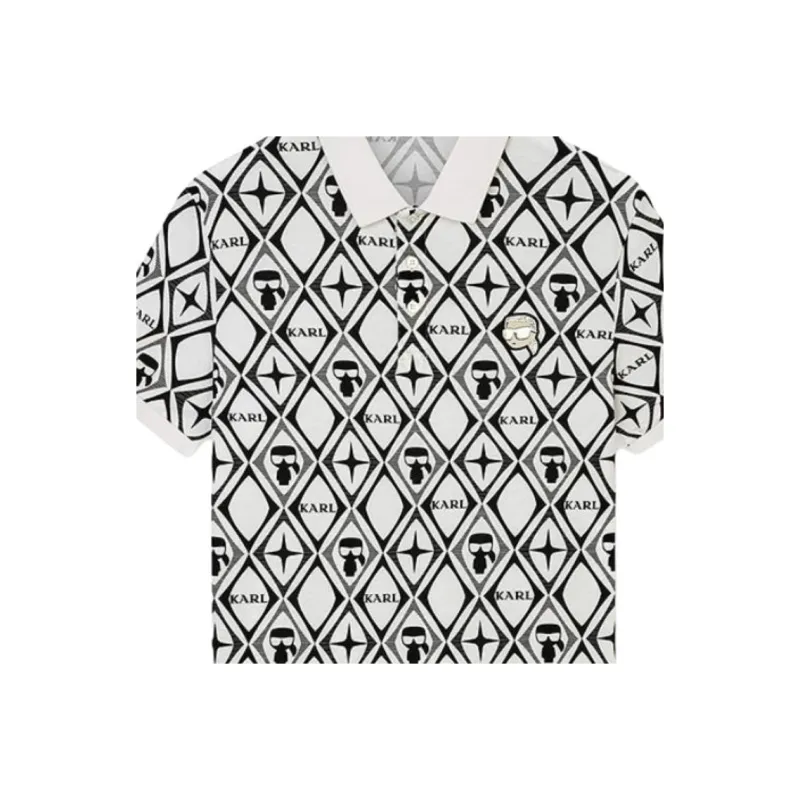 KARL LAGERFELD Polo Shirt Men's White-1