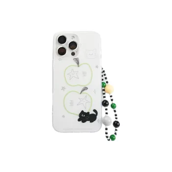 Sopi Acrylic Material Stars Apple Black Cat Phone Cases Compatible With IPhone 16/15 Pro Max/Apple 13/14 Pro/Max