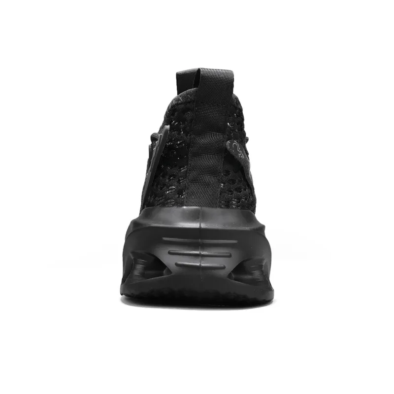 WARRIOR Running Shoes Men Low Top Black-4