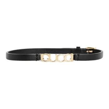GUCCI Lambskin Necklaces Unisex Black