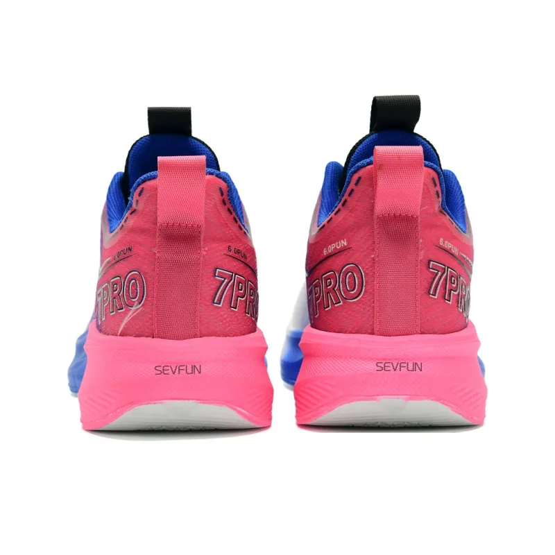7 SEVFUN Running Shoes Unisex Low Top White/Pink/Green-37