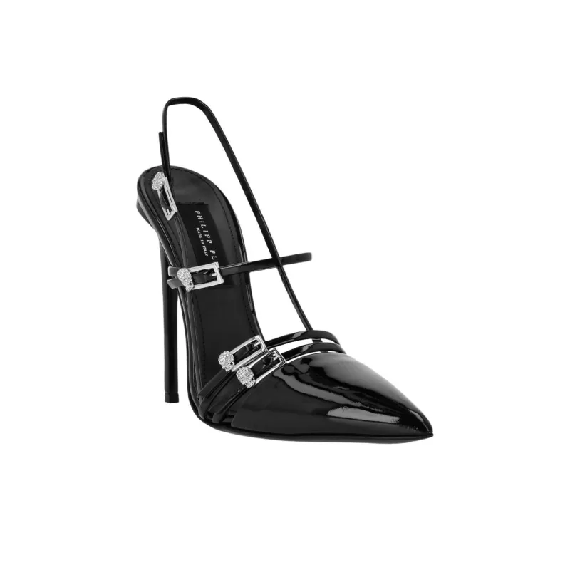 PHILIPP PLEIN Slim Heel High Heels Women's Black-2