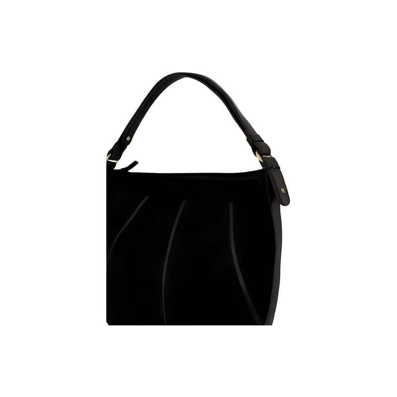 Rouje Calfskin Shoulder Bag, Crossbody Bag, Handbag Women's Black-4