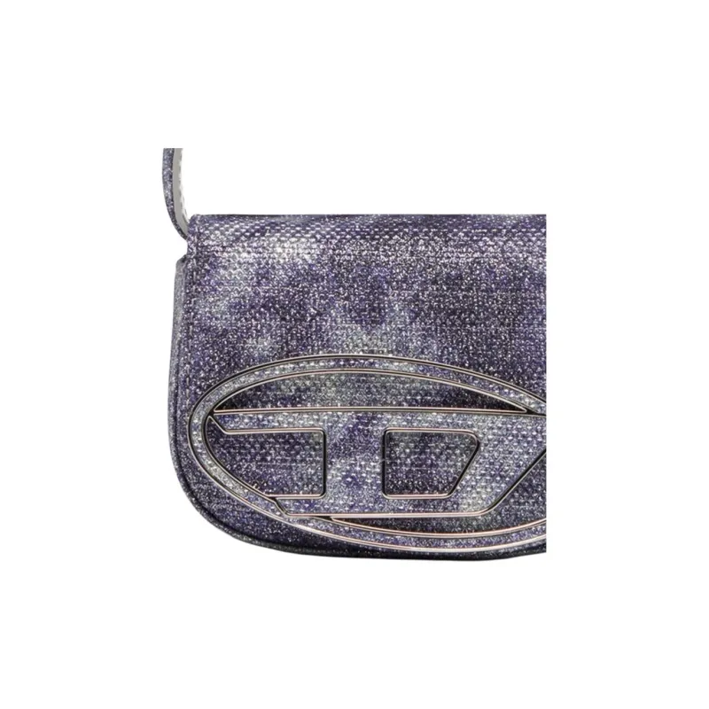 DIESEL Polyester Shoulder Bag, Crossbody Bag, Handbag Mini Women's Blue-5