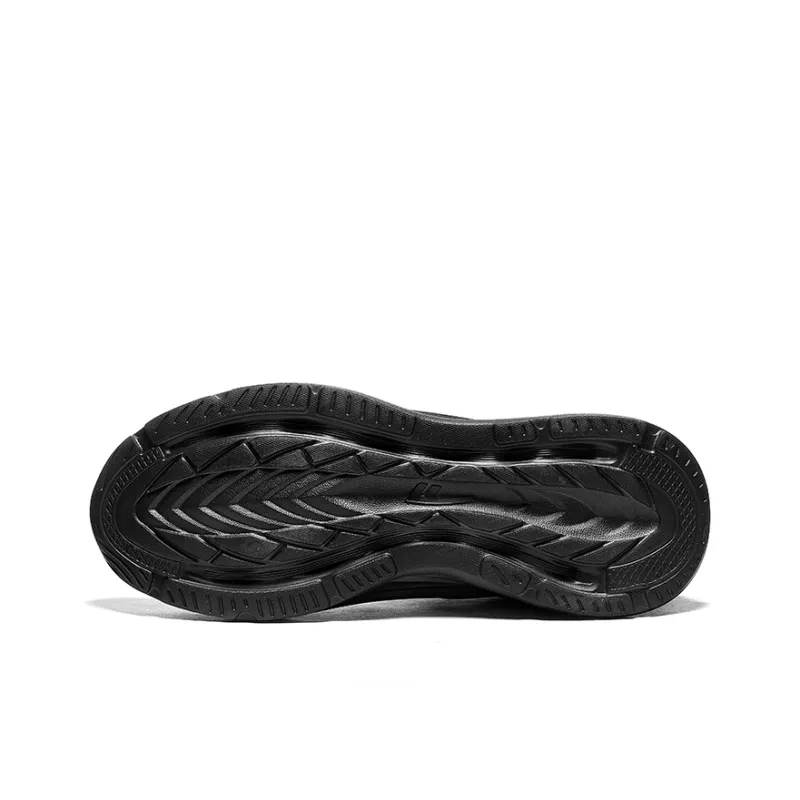Warrior Wear resistant, Lightweight, Breathable, And Non slip. Low Top Casual Running Shoes Men's Black-4