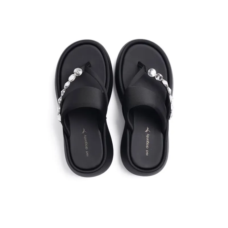 RED DRAGONFLY EVA Composite Sole Slip Resistant Abrasion Resistant Flip Flops Women's-1
