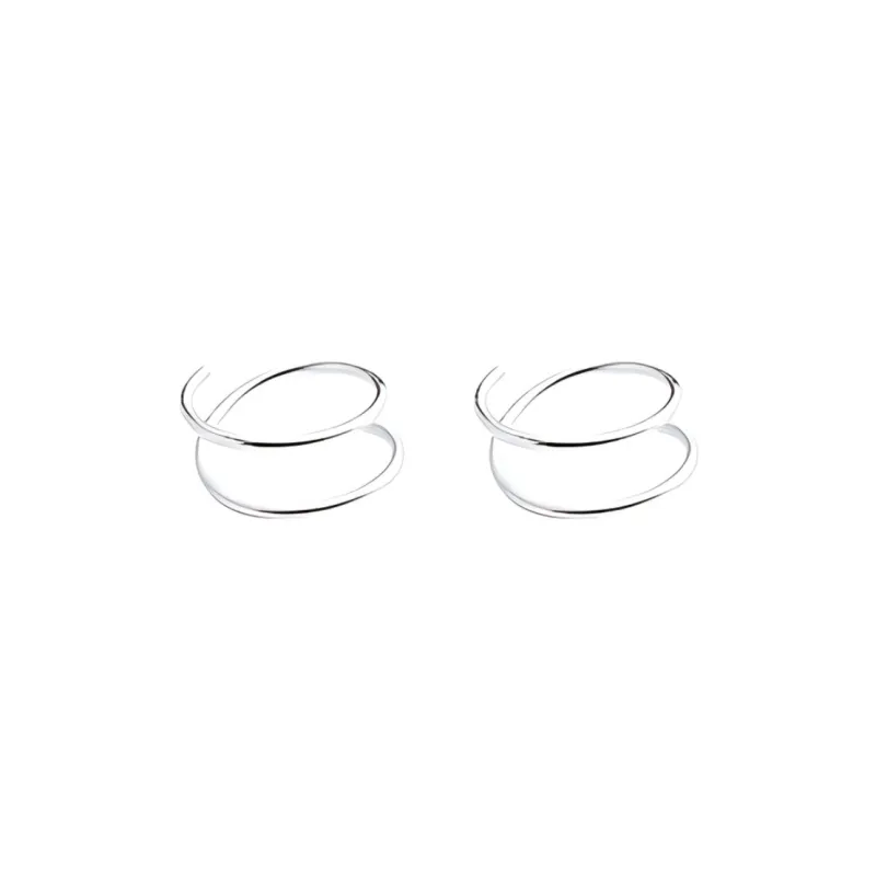 MIDNIGHT MOMENT S999 Silver Earrings Unisex-3