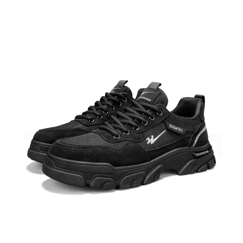 Binary Cushioning, Wear Resistant Low Top Life And Leisure Men's Black-6