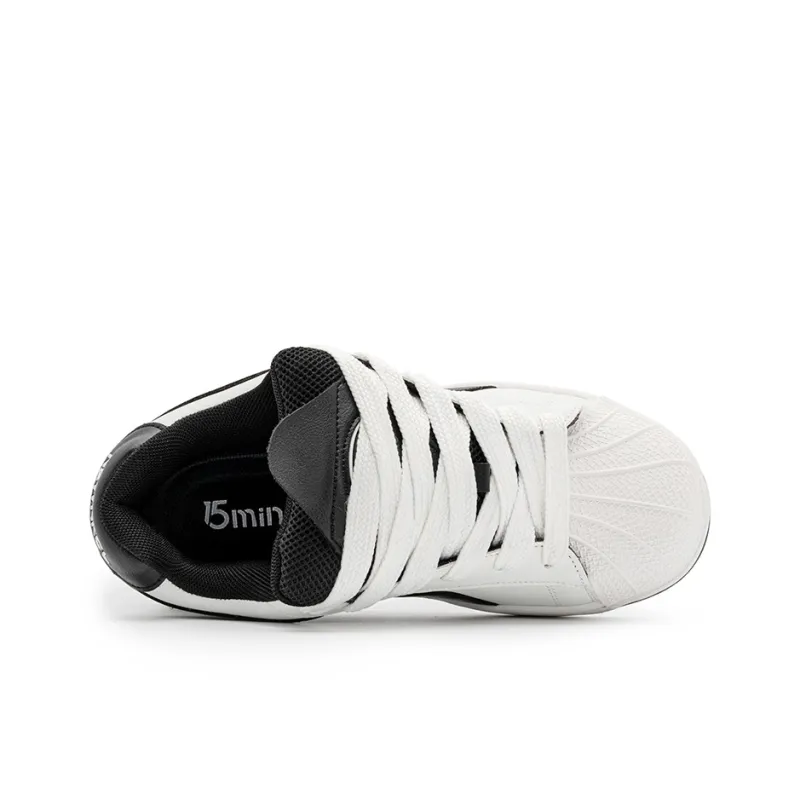 15 MINS Slip Resistant Cushioning Low Top Skateboard Shoes Unisex-46