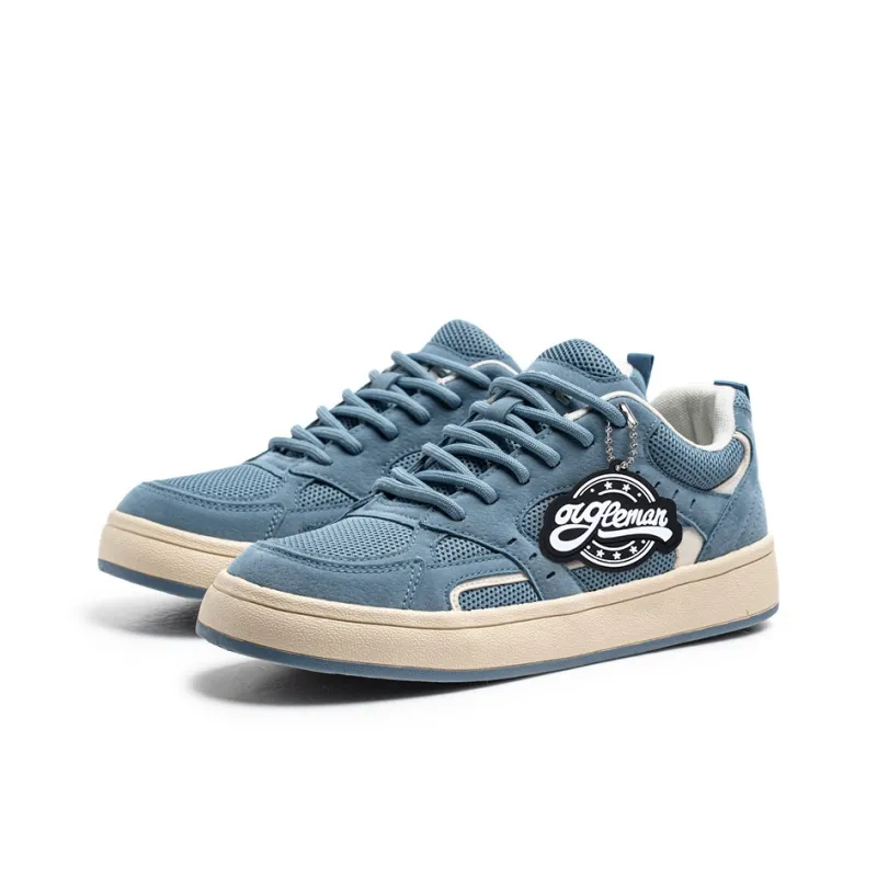 OUGLEMEN Coverage Slip Resistant And Abrasion Resistant Low Top Skateboard Shoes Men's Box-12