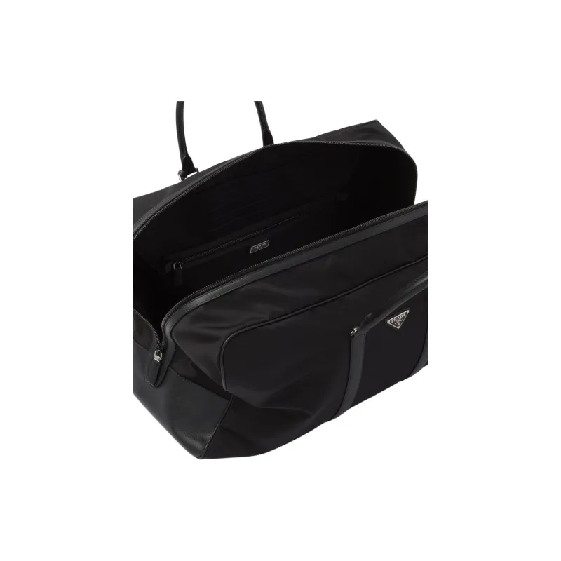 PRADA Re Nylon Recycled Polyamide Handbag, Shoulder Bag, Travel Bag Men's Black-3