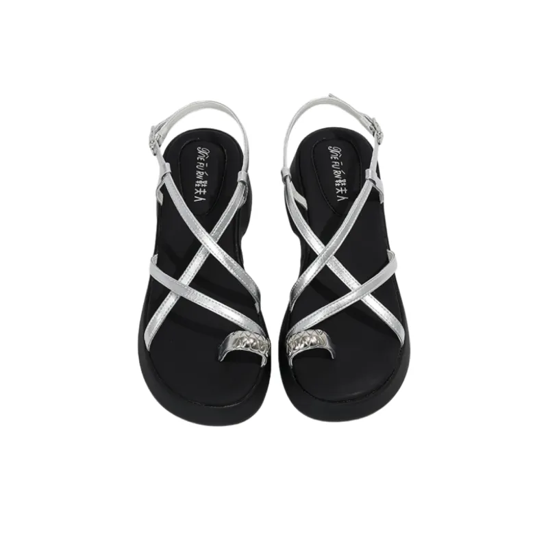 Shoe Lady One Strap Sandals 5.5 Women's-5