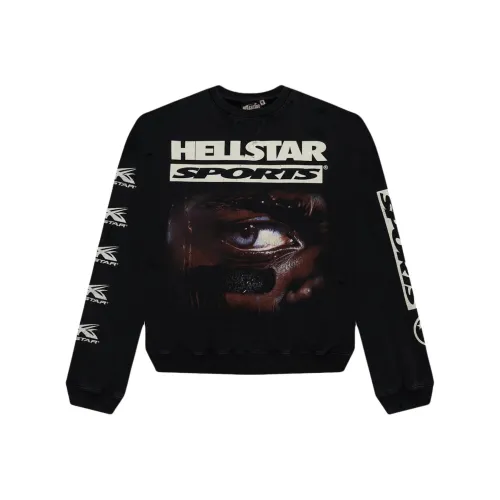 Hellstar 블랙 남성 맨투맨
