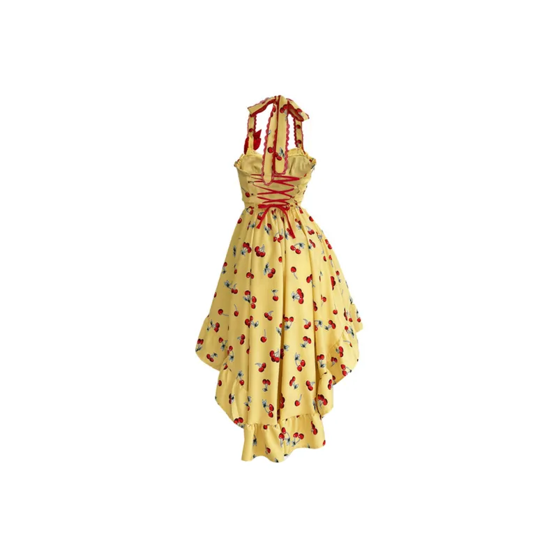 XUANSHU Slip Dress Women's Yellow-2