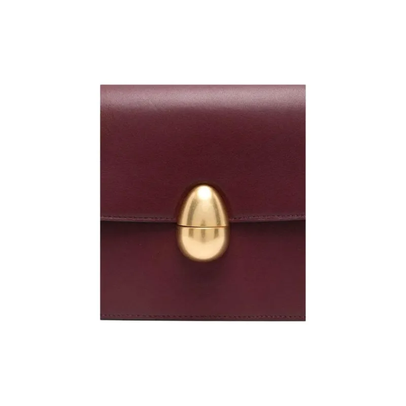 NEOUS Leather Crossbody Bag, Shoulder Bag Women's Burgundy Red-2