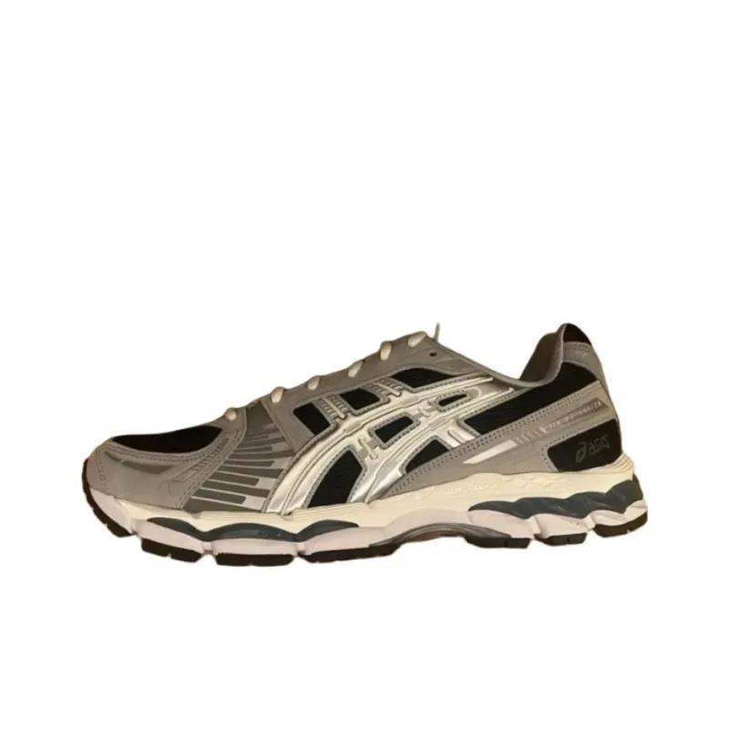 KITH x Asics GEL Kayano 12.1 Anti Slip Wear Resistant Low Top Casual Running Shoes Unisex Gray Black-0