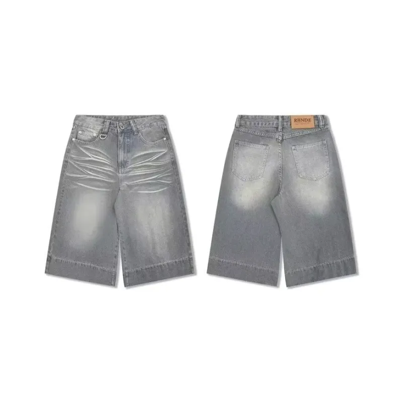 TONYBEAR Denim Shorts Unisex Blue-3
